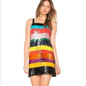 Alice + Olivia Bridget Dress in Multi